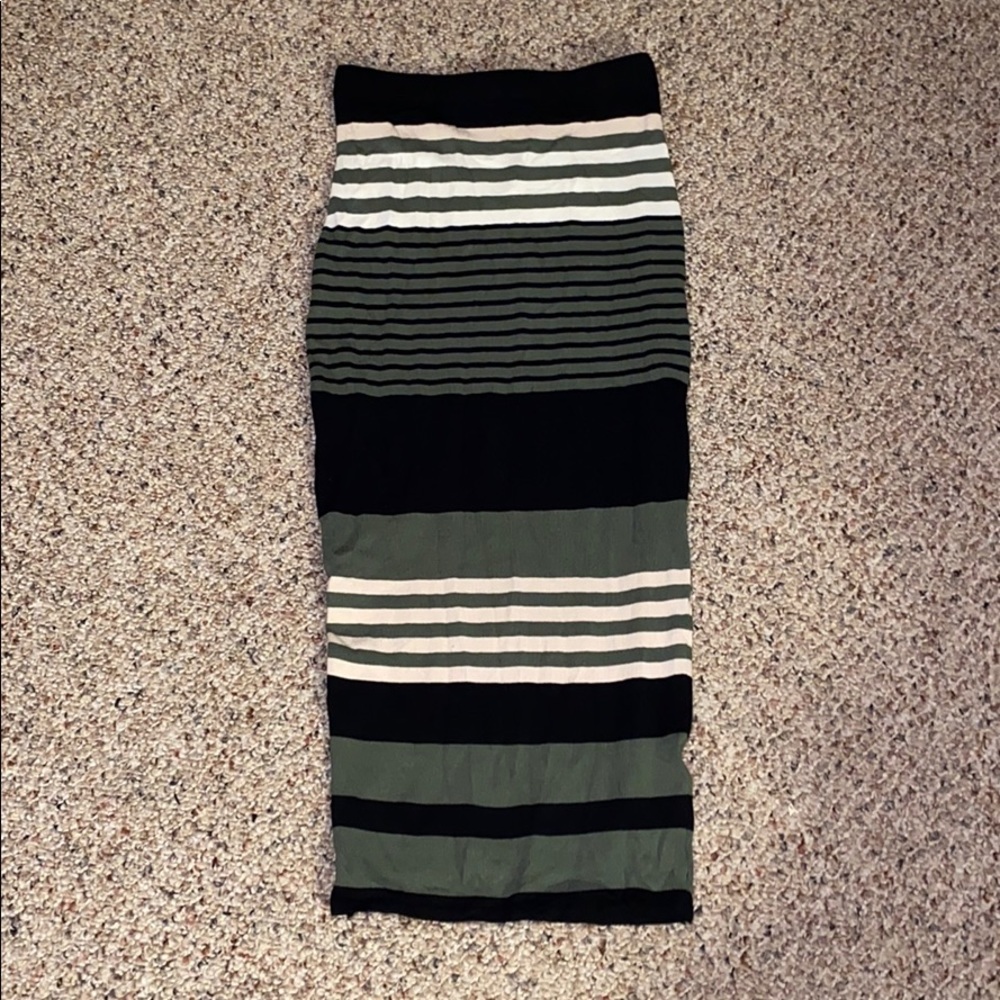 Striped Maxi skirt